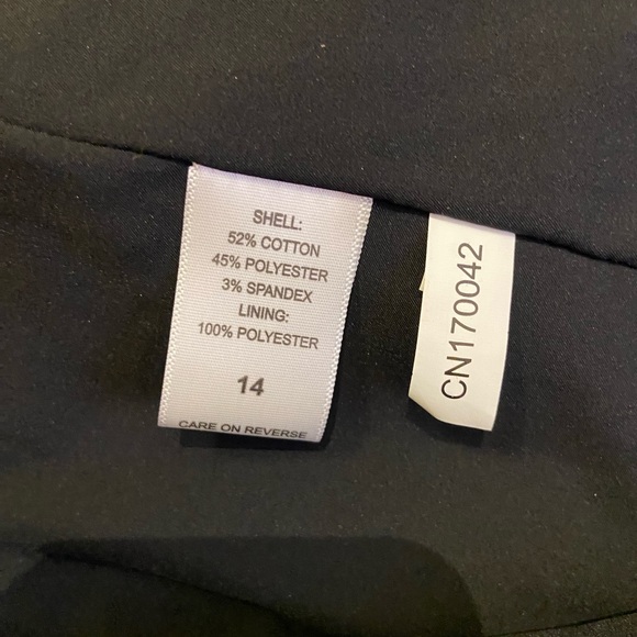 NEW YORK & CO Black Blazer Jacket, Stretch Fabric Size 14 - Picture 7 of 8